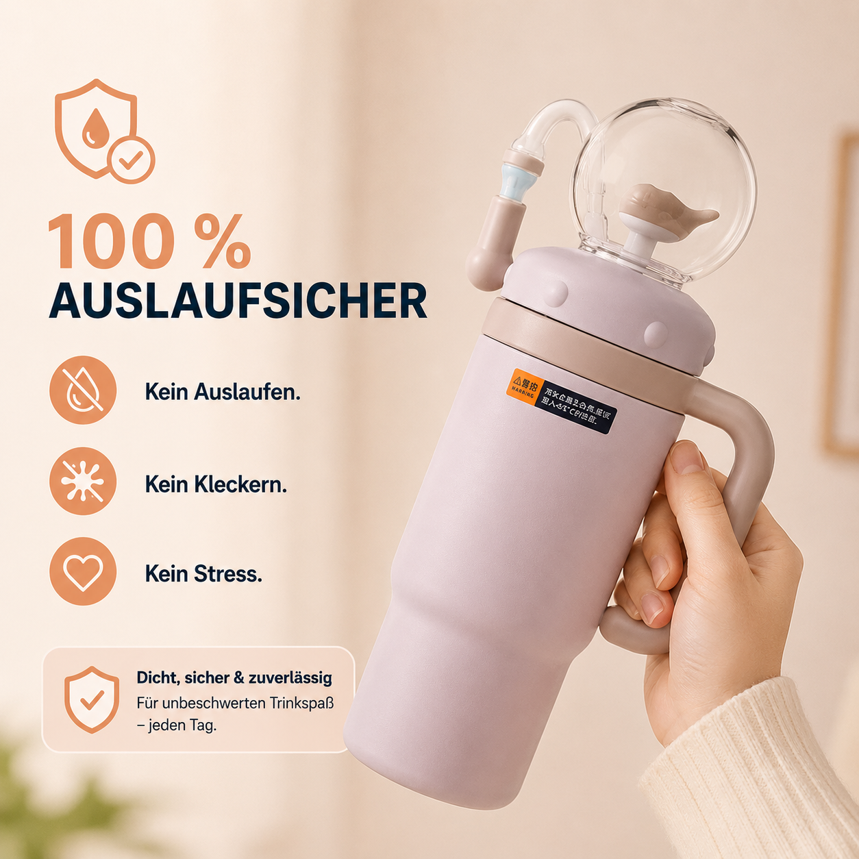 SPLASHY - Die Waltrinkflasche