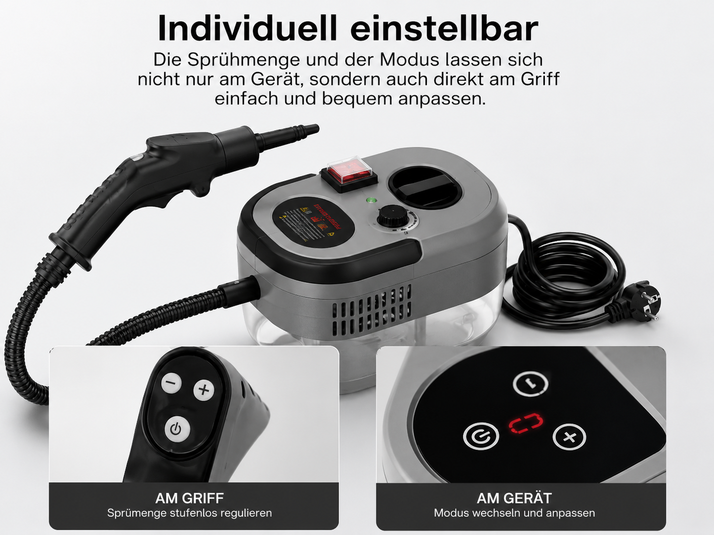 SteamForce - Der kompakte Hochtemperatur-Dampfreiniger