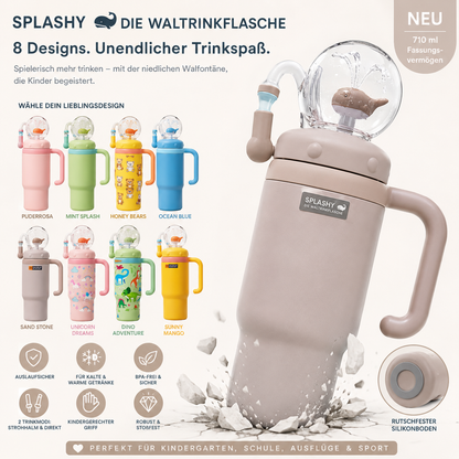 SPLASHY - Die Waltrinkflasche