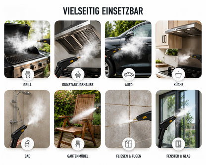 SteamForce - Der kompakte Hochtemperatur-Dampfreiniger